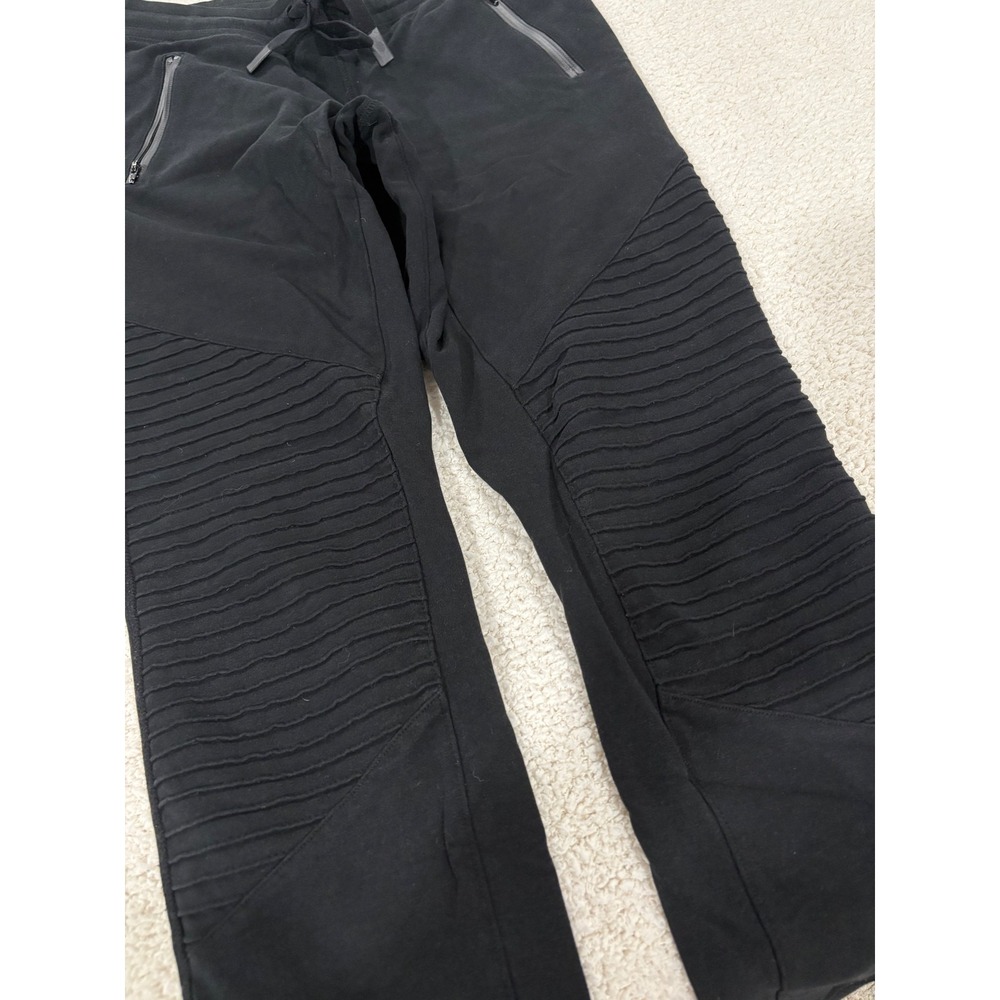 Alo Yoga Urban Moto Sweatpant Jogger 29" Black Size Small Stretch Cozy - Picture 6 of 9